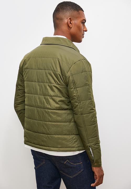 Lark & Crosse - Utility puffer jacket - khaki