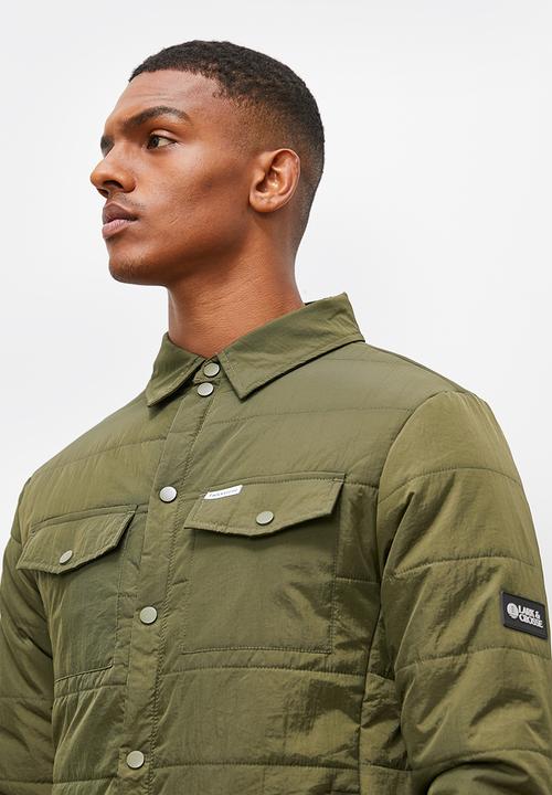 Lark & Crosse - Utility puffer jacket - khaki