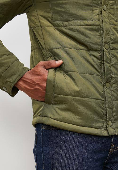 Lark & Crosse - Utility puffer jacket - khaki