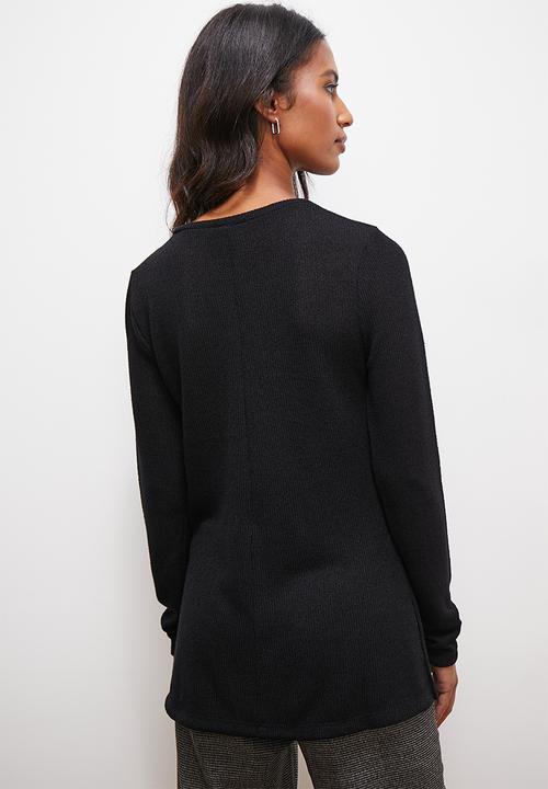 edit - Ll crew rib cut n sew - black