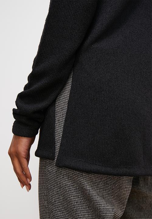 edit - Ll crew rib cut n sew - black