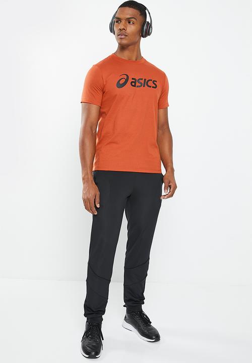 ASICS - Asics big logo tee - spice latte/performance black