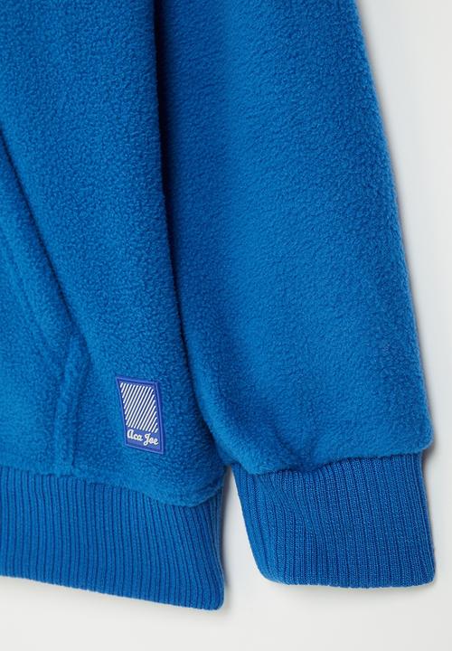 Aca Joe - Boys aca joe polar fleece applique hoody sweater - blue