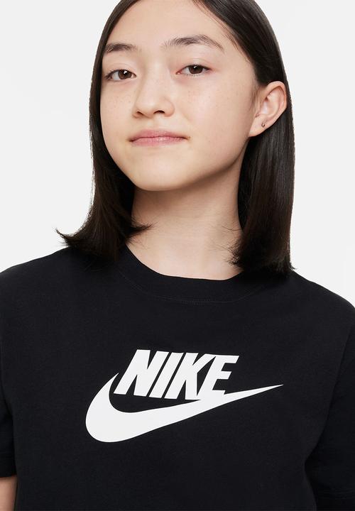 Nike - G nsw tee futura ss boy - black & white