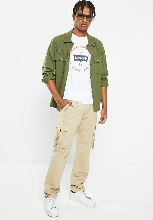 Levi’s® - Circle text grp tee - brilliant white 