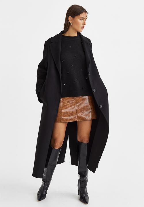 H&M - Beaded jumper - black/rhinestones