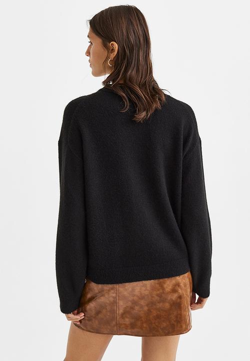 H&M - Beaded jumper - black/rhinestones