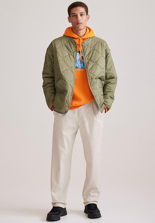 H&M - Relaxed fit twill trousers - natural white