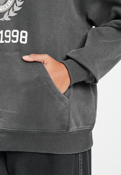 Supré  - Paige oversized printed hoodie - washed phantom/beverly hills