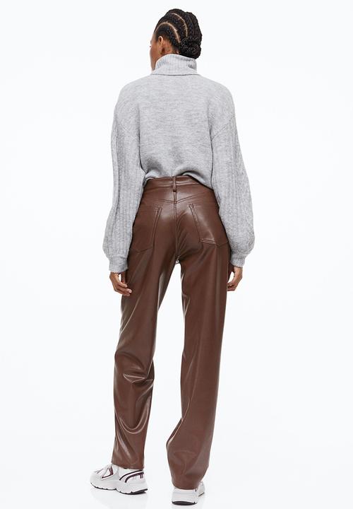 H&M - 90s straight trousers - brown