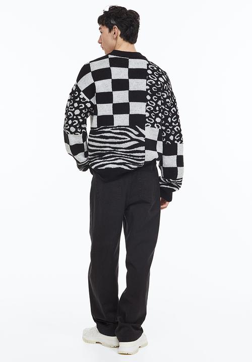 H&M - Loose fit 5-pocket twill trousers - black
