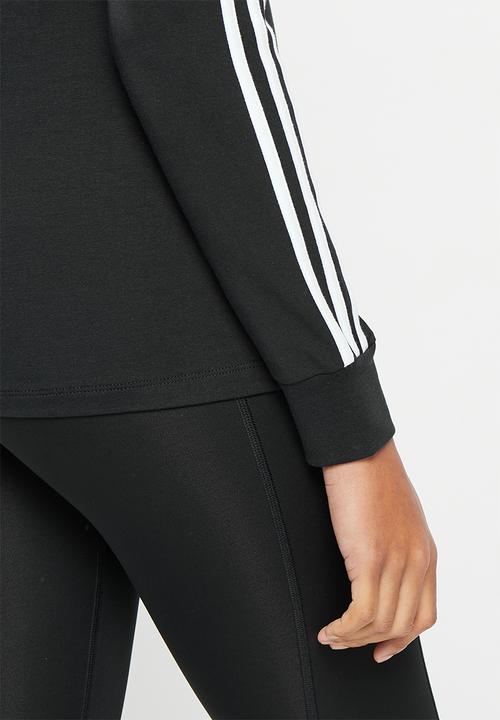 adidas Performance - W 3s long sleeve tee - black & white