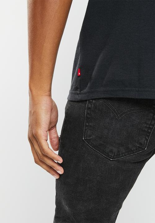 Levi’s® - Short sleeve relaxed fit tee strauss art haus cavi - black