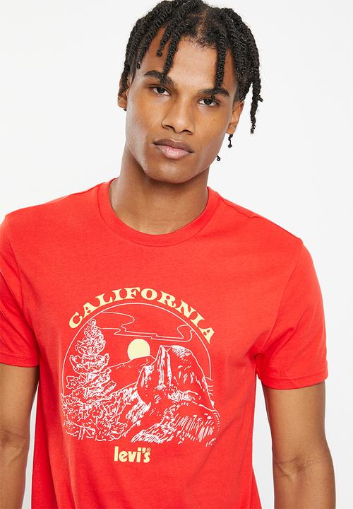 Levi’s® - sketchy mountain tree - poppy red