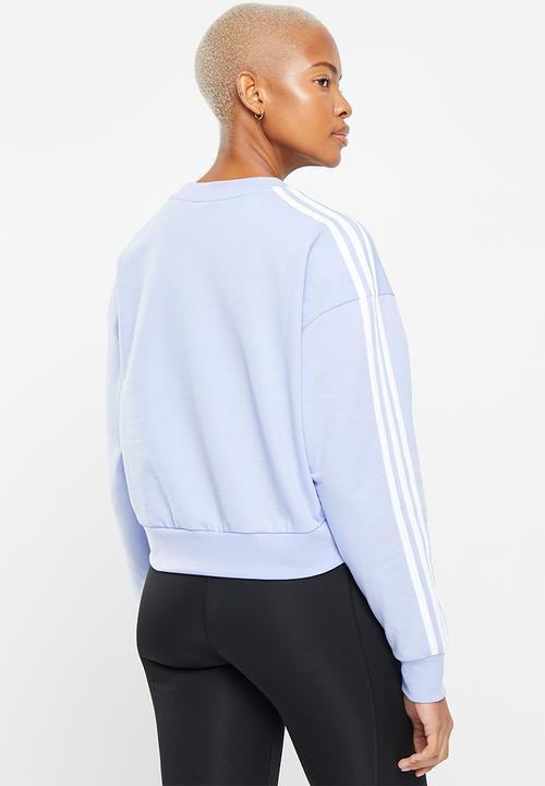 adidas Performance - W 3s crew sweat - blue dawn & white