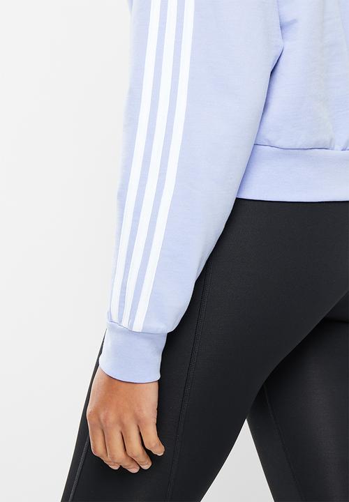 adidas Performance - W 3s crew sweat - blue dawn & white
