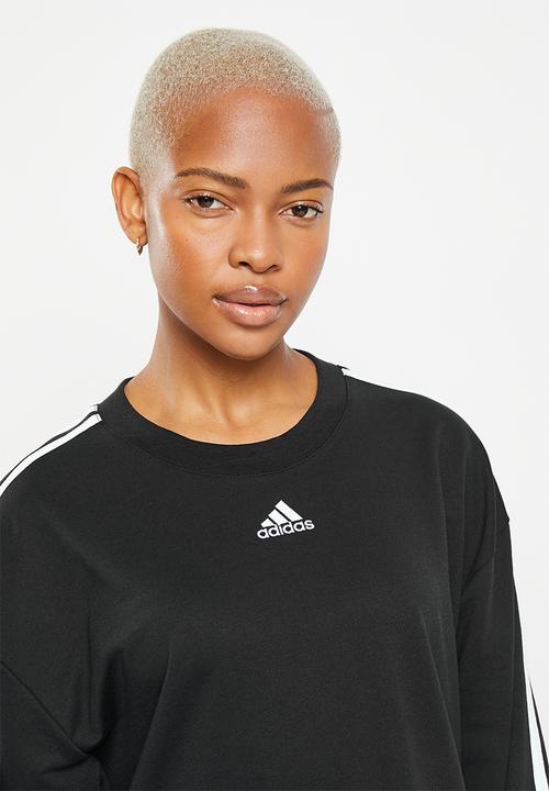 adidas Performance - W 3s ft long sweat - black & white