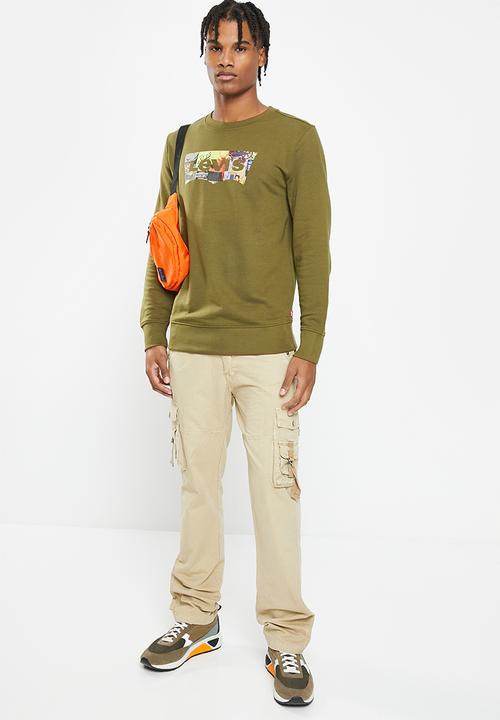 Levi’s® - vintage photo batwing sweat - dark olive 