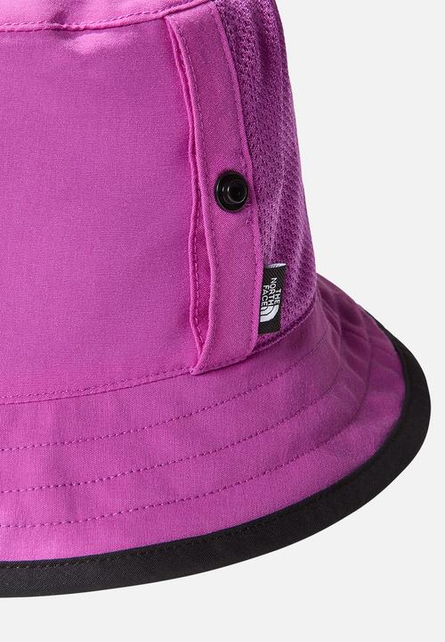 The North Face - Class v reversible bucket hat - purple cactus flower-tnf black