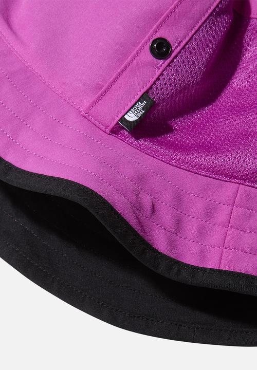 The North Face - Class v reversible bucket hat - purple cactus flower-tnf black