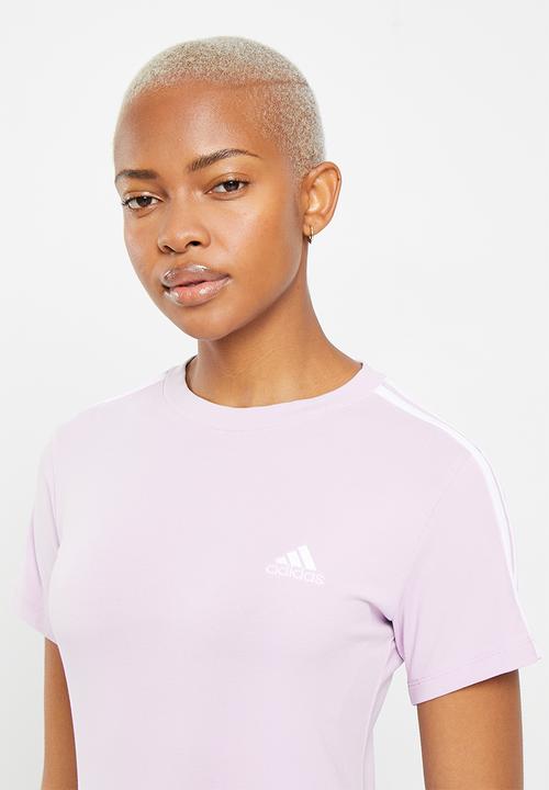 adidas Performance - W 3s fit t dress - silver dawn & white
