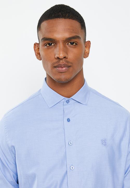 Pringle of Scotland - Long sleeve tailored shirt - blue