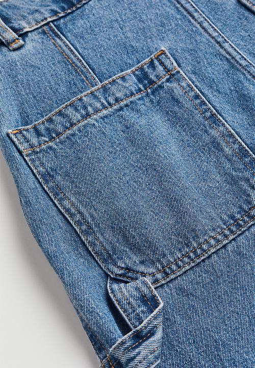 H&M - Wide cargo trousers - denim blue