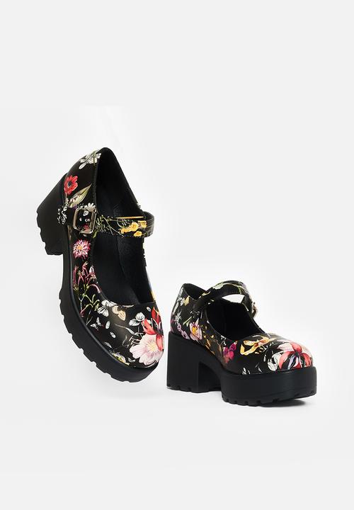 Koi Footwear - Tira mary jane - black floral