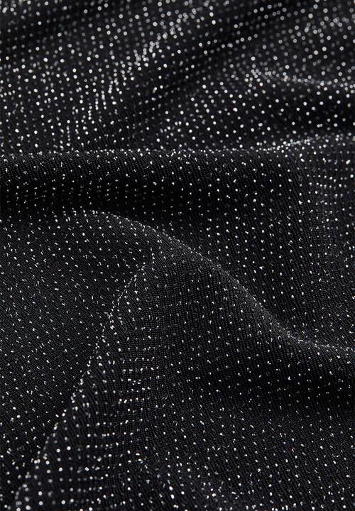 H&M - Polo-neck top - black/glittery