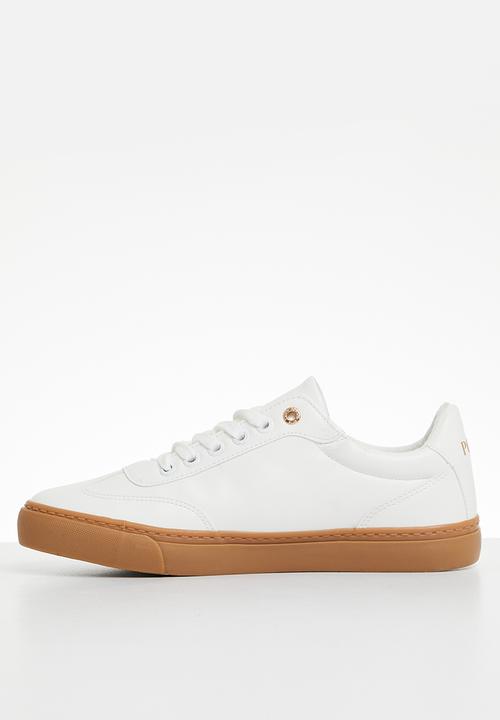POLO - Basic gum sole sneaker - white