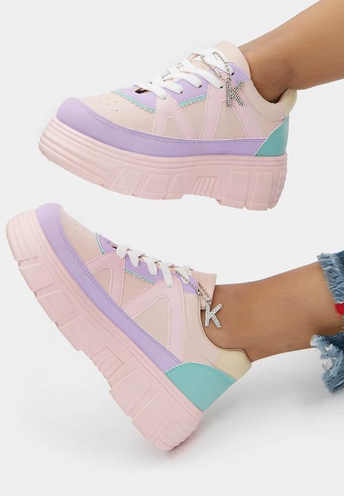Koi Footwear - Aiya Kawaii platform Trainer - pink multi