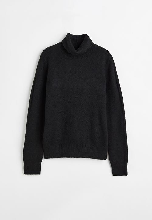 H&M - Polo-neck jumper - black