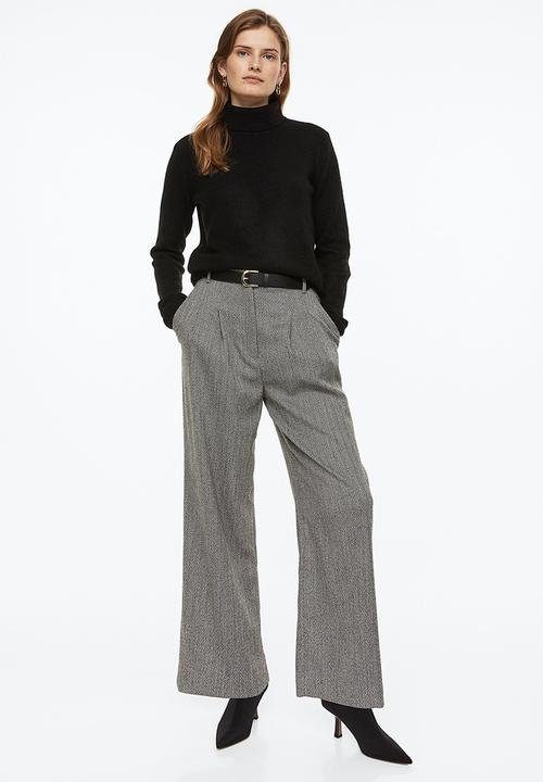 H&M - Polo-neck jumper - black