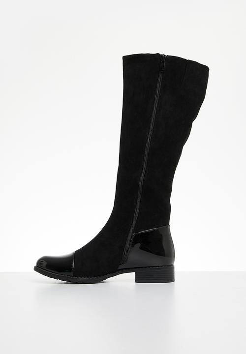 Butterfly Feet - Huda 5 knee length boot - black