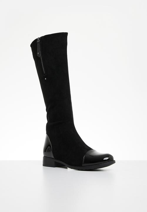 Butterfly Feet - Huda 5 knee length boot - black