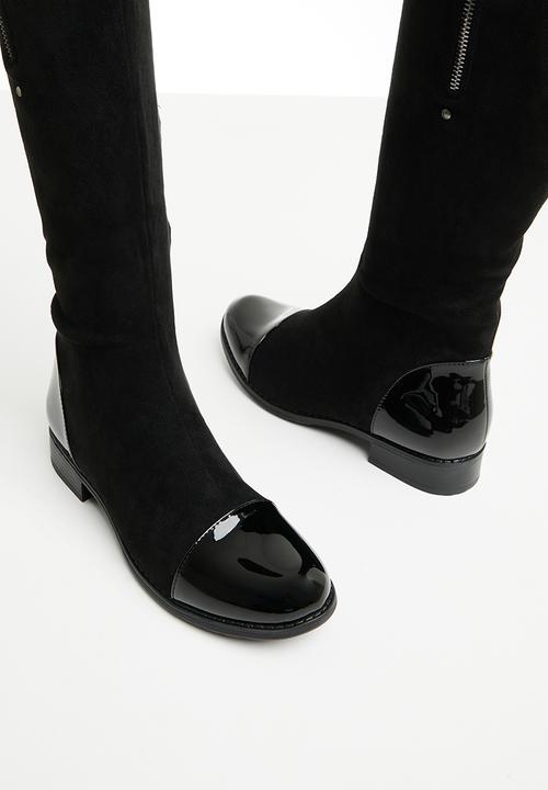 Butterfly Feet - Huda 5 knee length boot - black