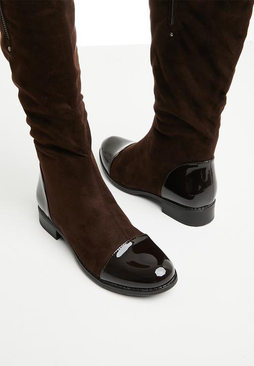 Butterfly Feet - Huda 5 knee length boot - choc