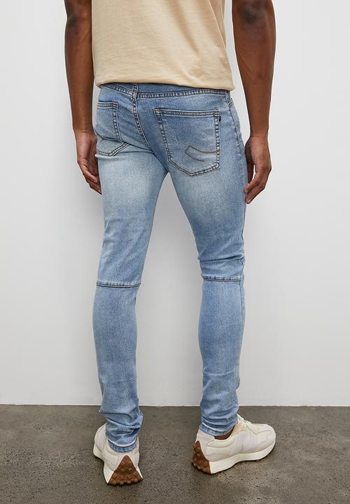 STYLE REPUBLIC - Fashion skinny ripped denim - mid blue