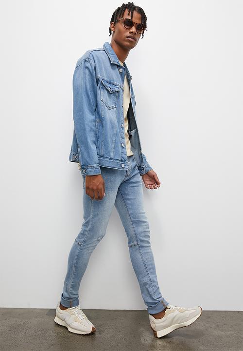 STYLE REPUBLIC - Fashion skinny ripped denim - mid blue