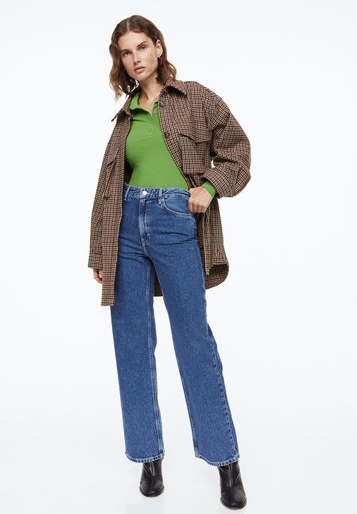 H&M - Ribbed jersey body - green
