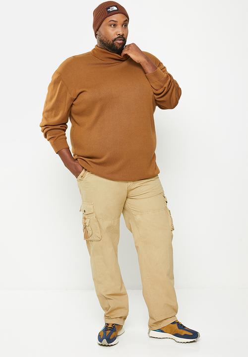 basicthread - Enzyme washed utility plus belted chino - khaki