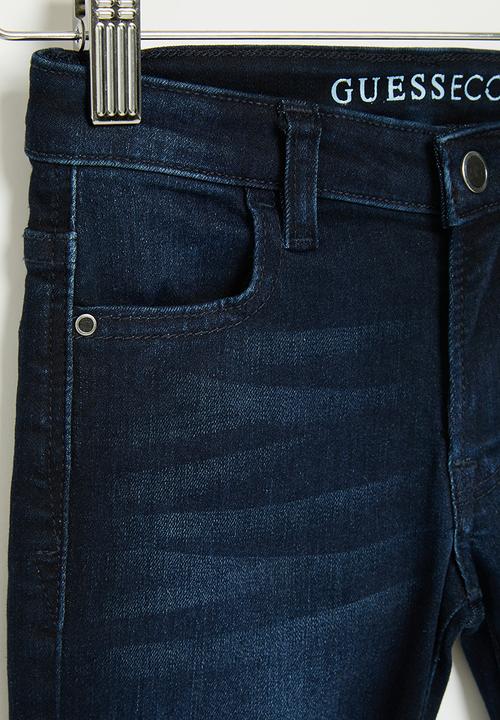 GUESS - Denim skinny pants - blue black zircon wash 