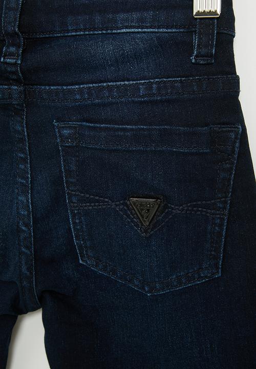 GUESS - Denim skinny pants - blue black zircon wash 
