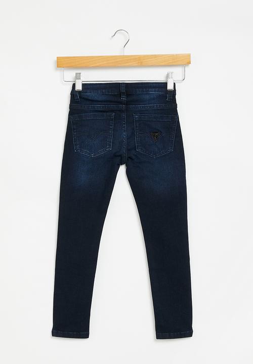 GUESS - Denim skinny pants - blue black zircon wash 