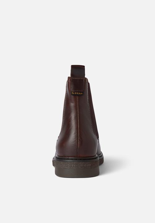 G-STAR - Scutar chelsea leather m - red brown