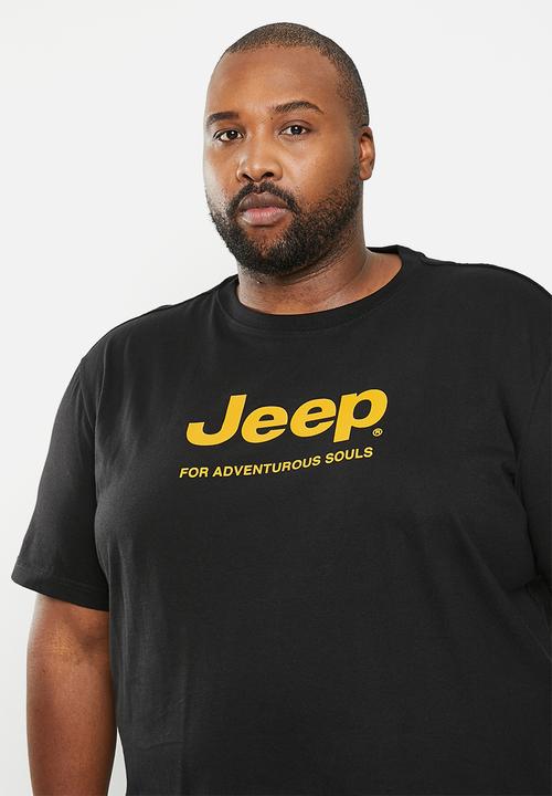 JEEP - Plus jeep logo print tee - black