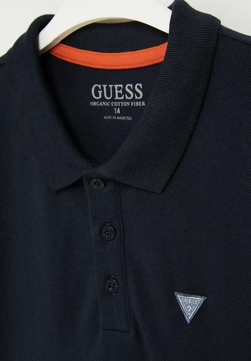 GUESS - Short sleeve polo - smart blue