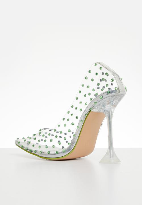 Public Desire - Fancy pointed toe cake stand court heel - lime