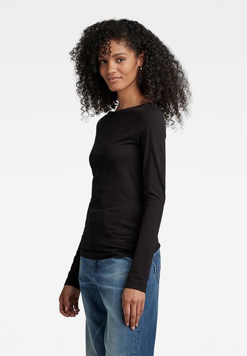 G-STAR - Boat slim long sleeve - dk black