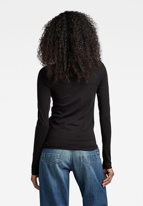 G-STAR - Boat slim long sleeve - dk black